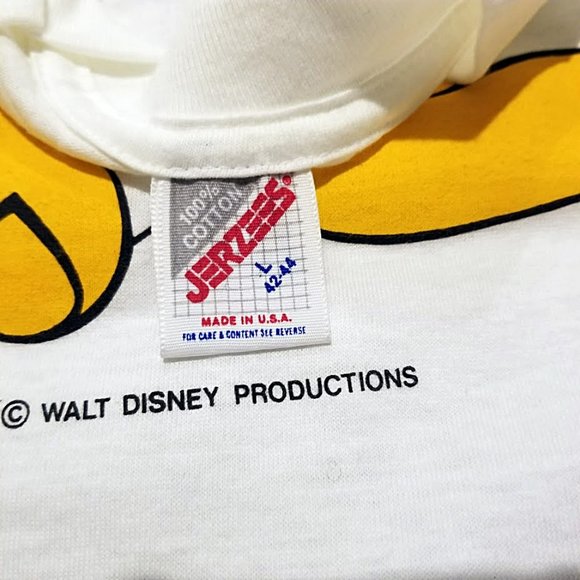 Nos Vintage Mickey Mouse Tee L 90s Jerzees Walt Disney Productions USA T Shirt - Picture 5 of 6